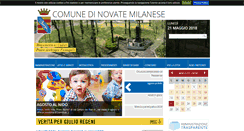 Desktop Screenshot of comune.novate-milanese.mi.it