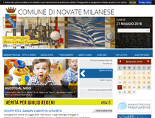 Tablet Screenshot of comune.novate-milanese.mi.it